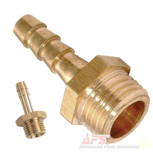 EDGE INDUSTRIAL 1/4\" Hose ID To 1/4\" Female NPT FNPT Straight Brass Fitting Fuel / AIR / Water / Oil / Gas / WOG (Qty 01