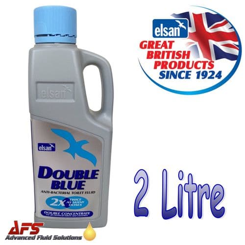 Elsan 2 Litre Double Blue Concentrated Toilet Chemical Fluid