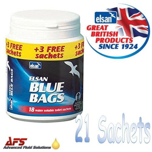 Elsan Blue 21 Toilet Sachets Tub