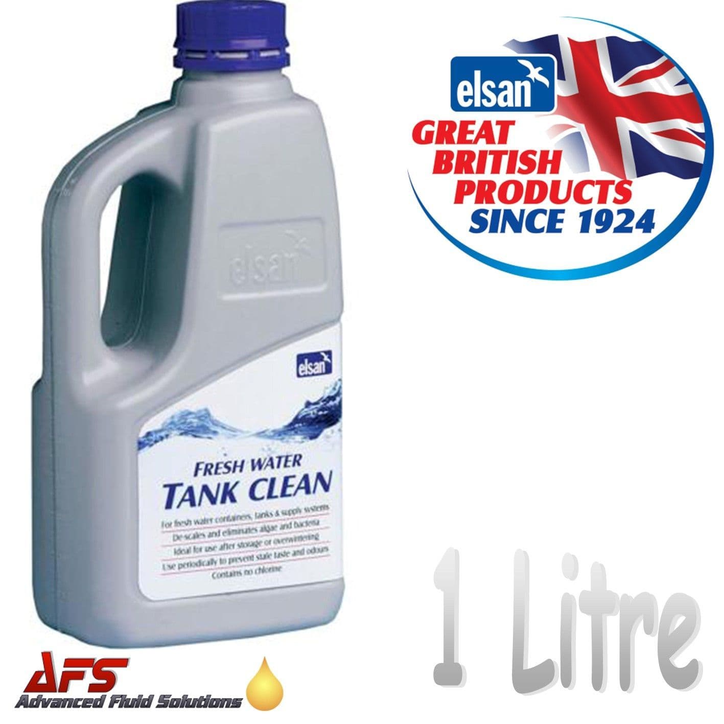 Elsan Fresh Water Tank Cleaner Chlorinefree 1 Litre For Camping