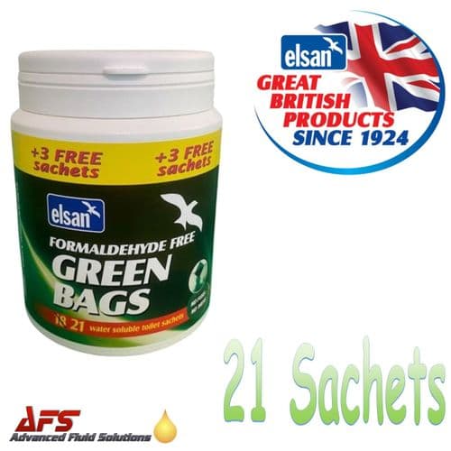 Elsan Green 21 Toilet Sachets Tub