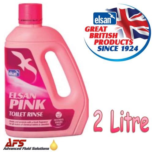 Elsan Pink 2 Litre Toilet Rinse Fluid Cleaner
