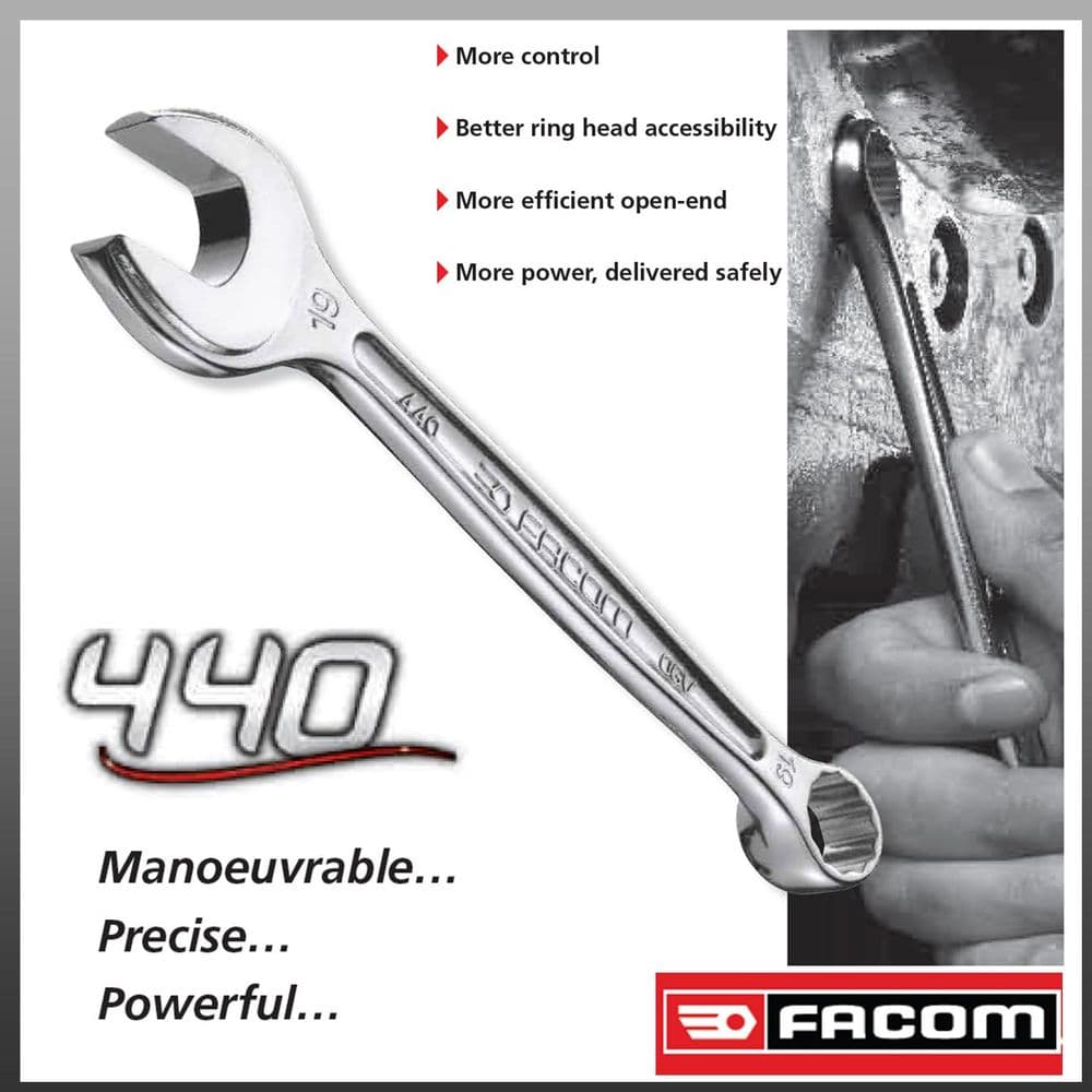 Facom 15mm 440 Series OGV Combination Spanner