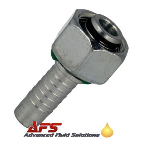 M22-1.5 Metric Light Female Straight x 5/8 HoseTail Hydraulic Fitting - 15mm Pipe
