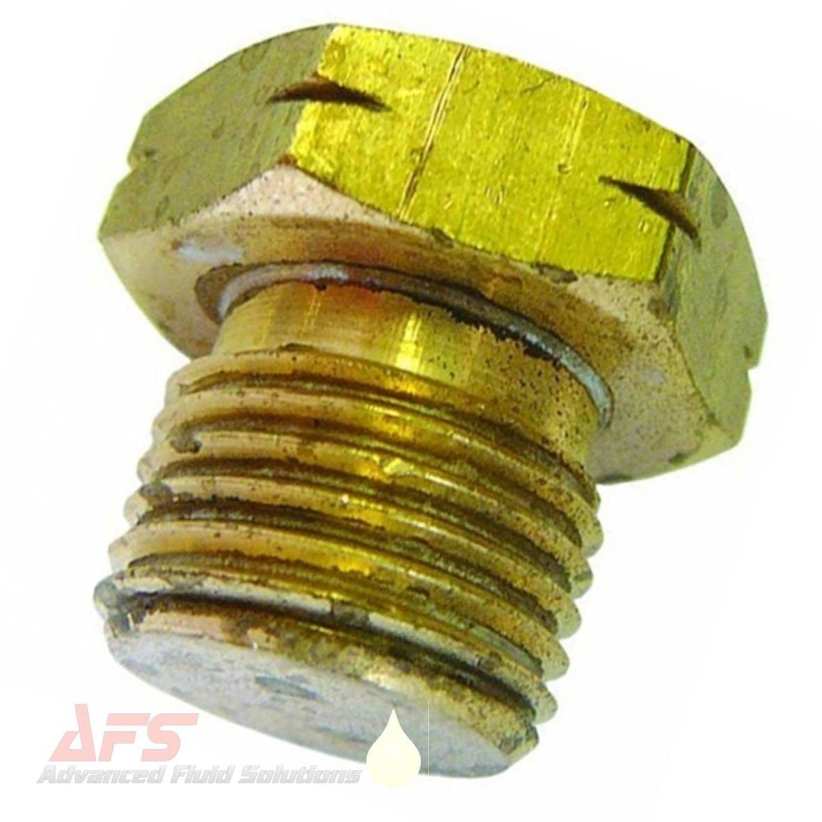 M22 Brass Metric Hex Plug