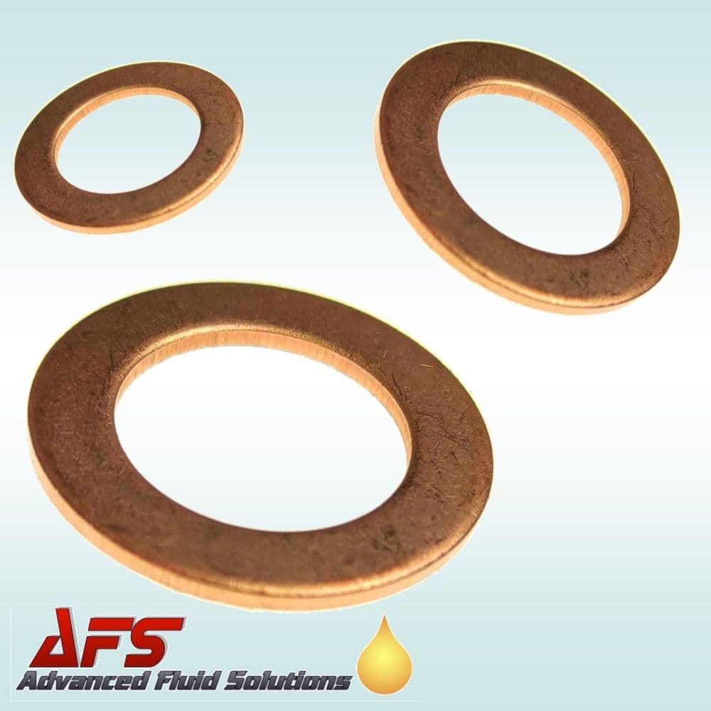 M8 Copper Washer 8mm x 11mm x 1mm Metric Sealing Ring