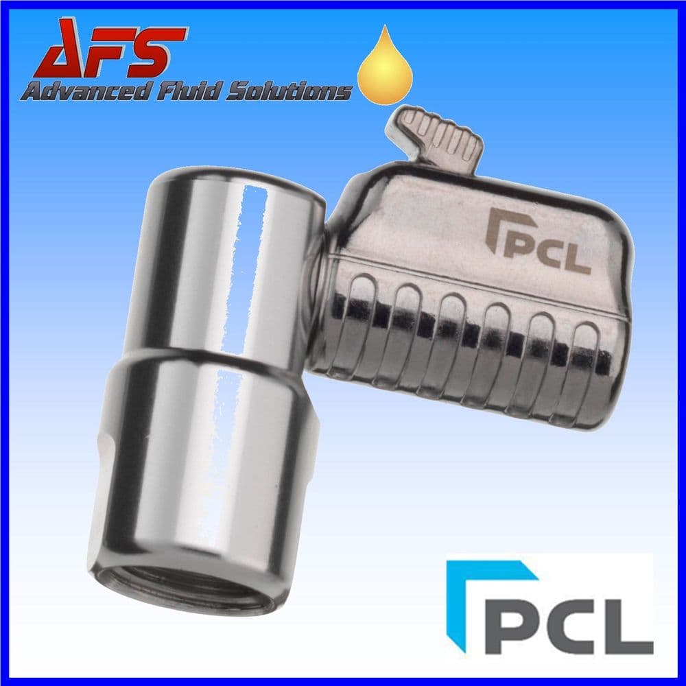 Genuine PCL Air Connector Angled Swivel Open End Hose Tail for 1/4 Bore