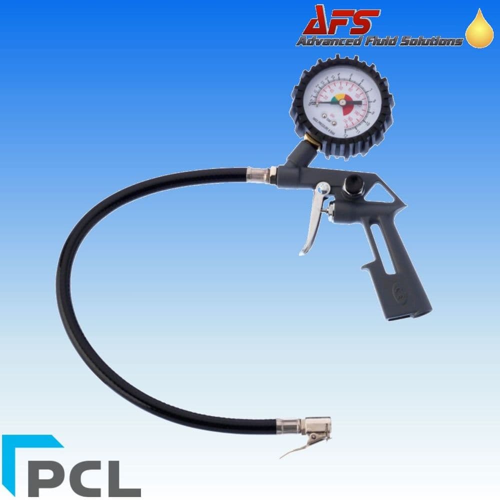 Genuine PCL Lite Alloy BlowGun Style Tyre Inflator LTG01 Euro Clip on