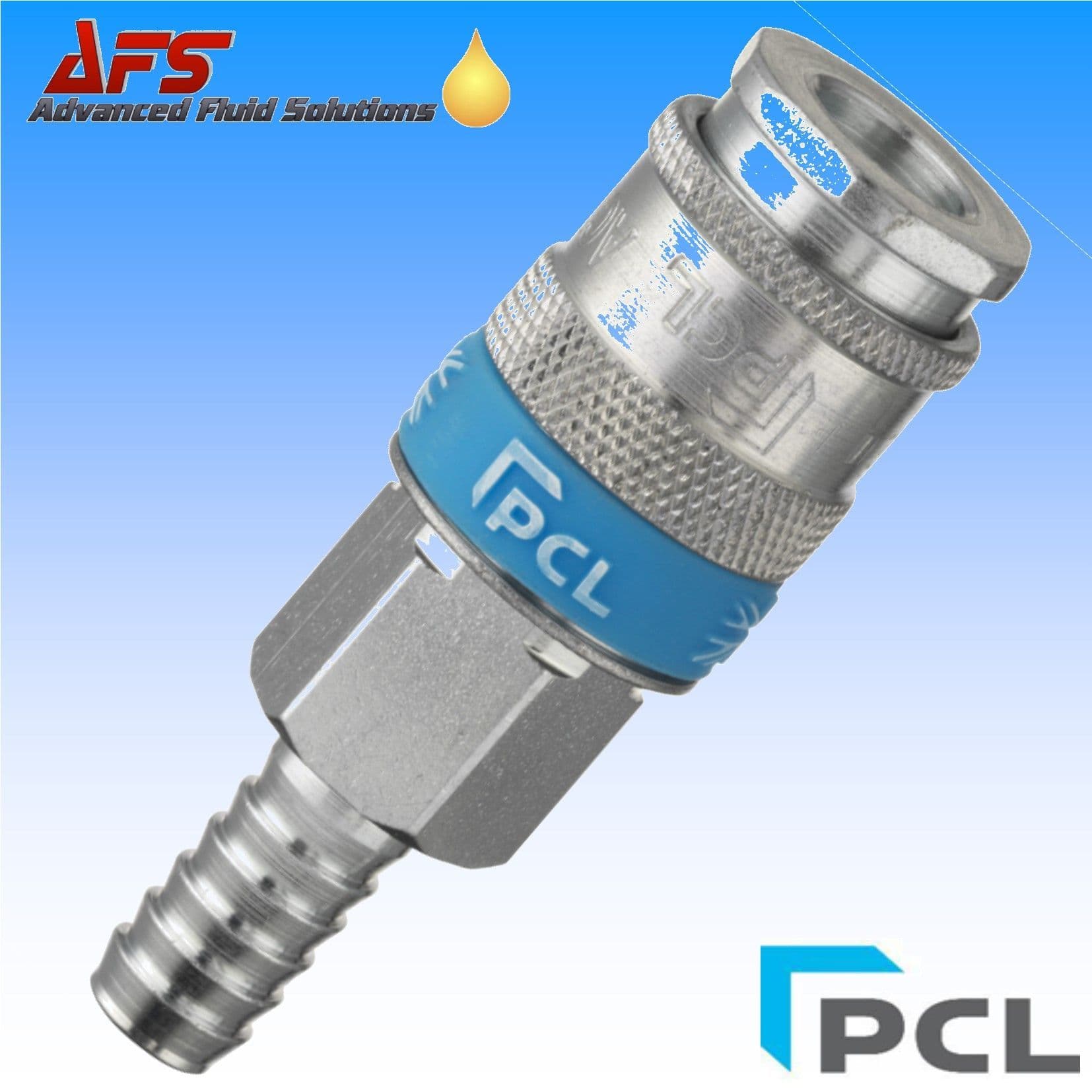 PCL Series 25 XFEuro Coupling 9mm Barbed Hose Tailpiece AC7109
