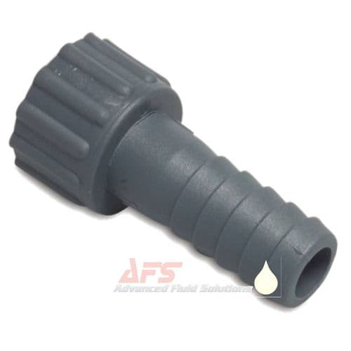 PP Grey 2 Inch BSP FIXED Female x 50mm Straight Hose Tail (Polyproplene)