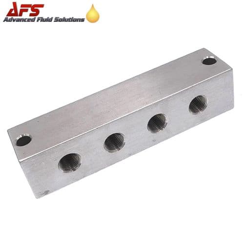 Straight Manifold, 1/8 Inch BSP Thread 4 Way Battery Grease Block for ...