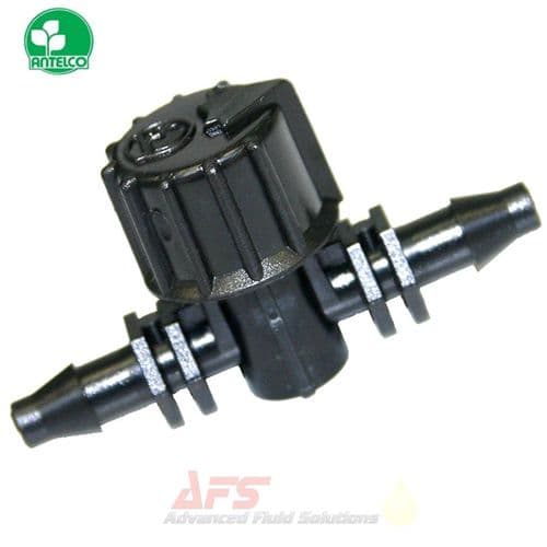 VARI-FLOW Valve Black 4.5mm barbed x barb