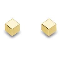 9ct Gold Cube Studs 3mm