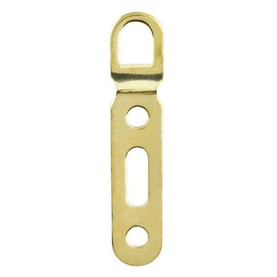 3-Hole Rigid D-Ring - Brass Plated