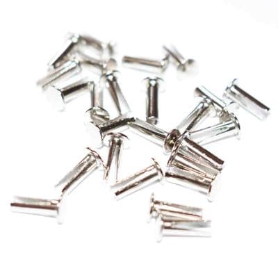Bifurcated Rivets Nickel Plated - Medium 3mm