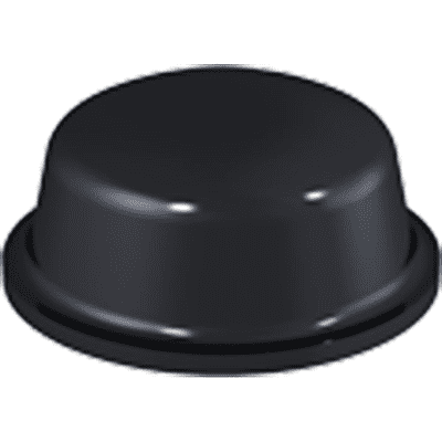 Black Dome Bumpers 11.1 x 5.0mm