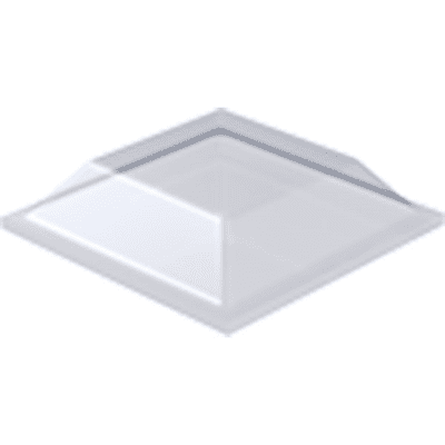 Clear Square Flat Bumpers 12.7 x 3.1mm