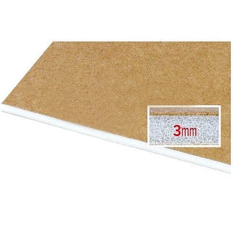 Foam with Brown Kraft Faced Frame Backing Board 3mm - 8 Sheets of 500x370mm