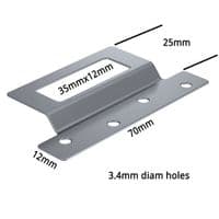 Frame Hangers for Wooden Frames Nickel Plated 70mm