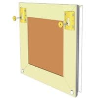 Heavy Duty Brass Plated Bezel Bridge Plate