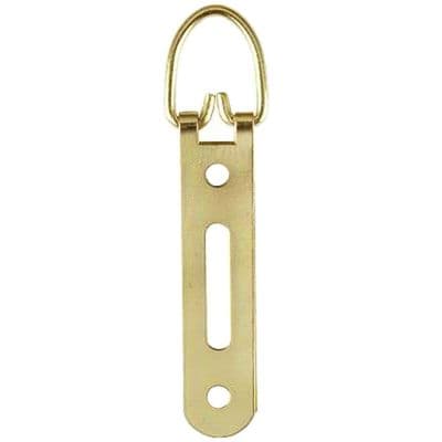 Heavy Duty Hanger - 3 Hole Slotted Brass Plated