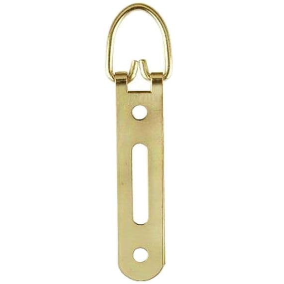 Heavy Duty Hanger - 3 Hole Slotted Brass Plated
