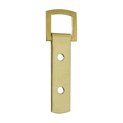 Heavy Duty Strap Hanger - 2 hole Brass Plated