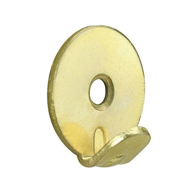 Heavy Duty Wall Hooks single screw hole brass plated