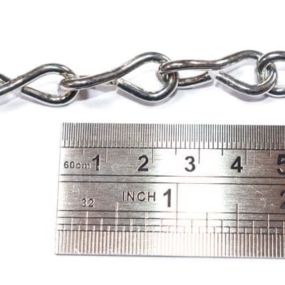 Jack Chain Zinc Plated (25mm) - Sold per metre