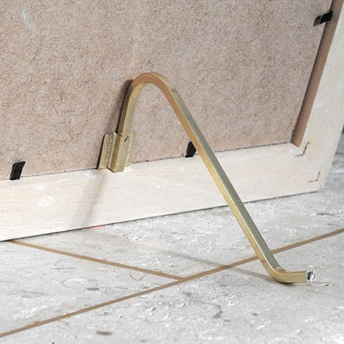 Large Picture Stand Brass Plated With Bracket