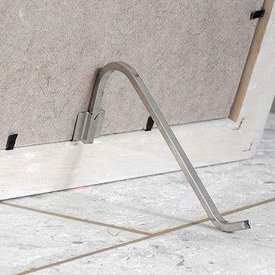 Large Picture Stand - Nickel Plated With Bracket