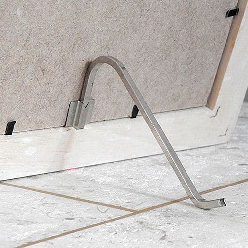 Large Picture Stand Nickel Plated With Bracket