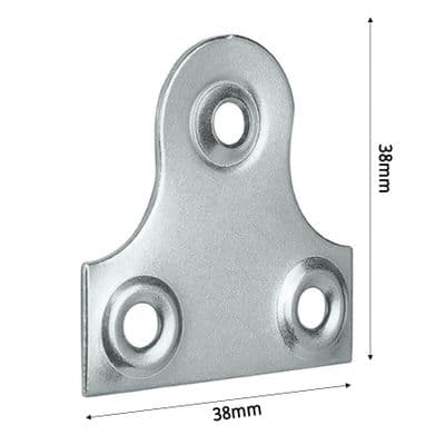 Nickel Plated Picture Plate Hanger 38mm Wide