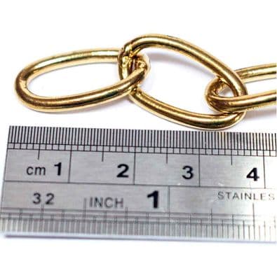 Oval Brass Chain 19mm (3/4