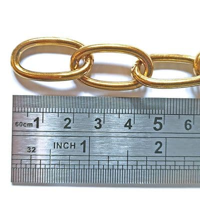 Oval Brass Chain 25mm (1