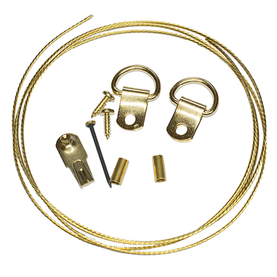 Picture Hanging Kit 1 (Brass Plated)