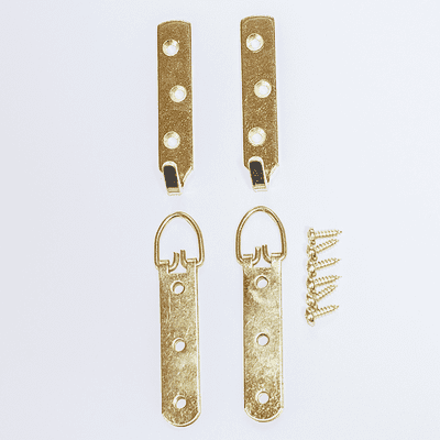 Picture Hanging Kit 10 (Brass Plated Heavy Duty)