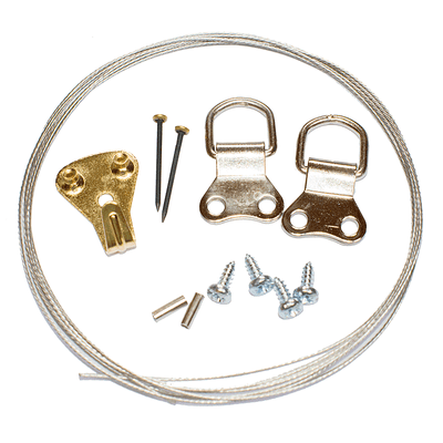 Picture Hanging Kit 4 (Nickel Plated)
