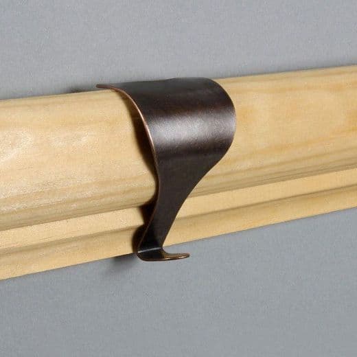 Picture Rail Hook Bronze Finish