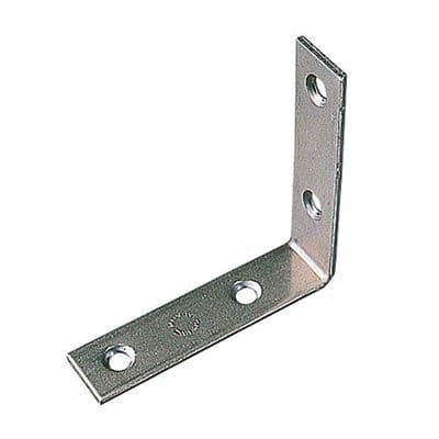 Right Angled Corner Bracket Zinc Plated 40mm.