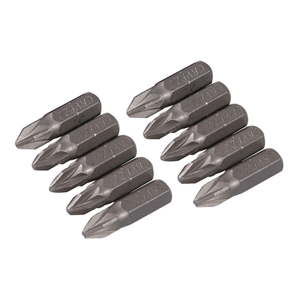 Screwdriver Bit Pozi Drive 2 PZ2 - Length 25mm - Pack of 10