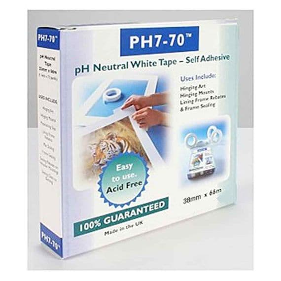 Self Adhesive pH7-70 Conservation Mounting Tape 25mm x 66m