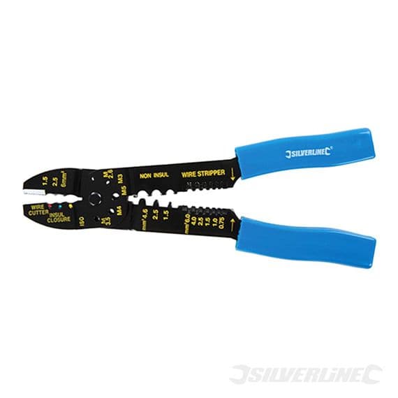 Silverline Crimping & Stripping Pliers