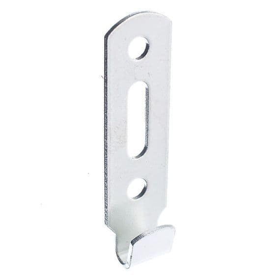 Slotted Wall Hook - Zinc Plated - Narrow