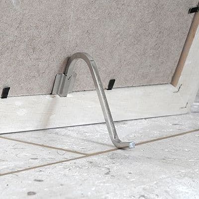 Small Picture Stand - Nickel Plated With Bracket