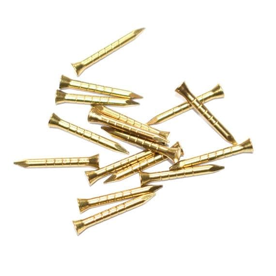 Solid Brass Panel Pin 1/2" 13mm Pack of 440 75g