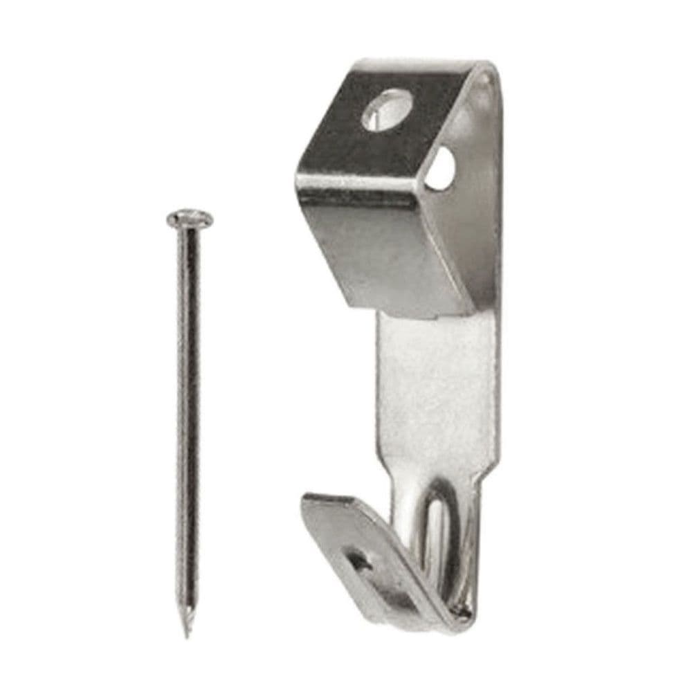 Standard No 0 Picture Hooks with Pins Nickel Plated