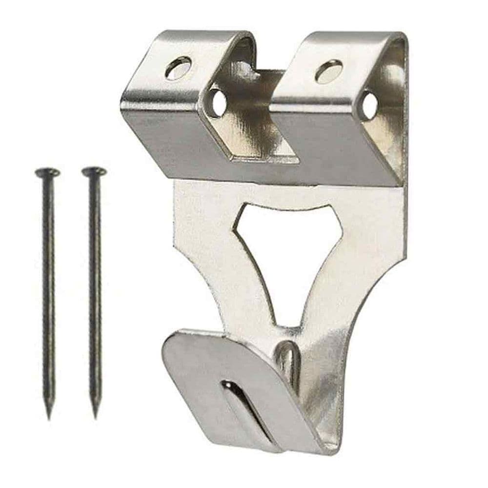 Standard No 2 Picture Hook with Pins Nickel Plated