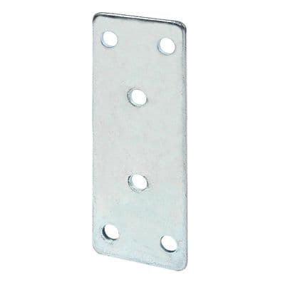 Straight Joining/Reinforcement Plate Zinc Plated (Large) 97mm x 35mm