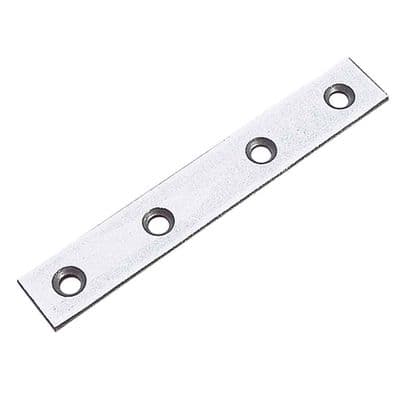 Straight Reinforcement Plate Zinc Plated 100mm x 16mm